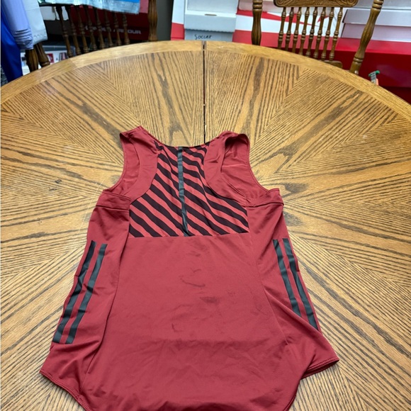 Adidas Burgundy Top with Black Accents - Picture 6 of 6